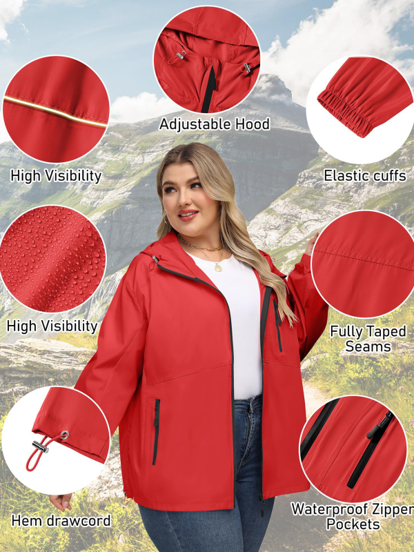 2025 Női vízálló dzseki Slim széldzseki Szélálló dzseki