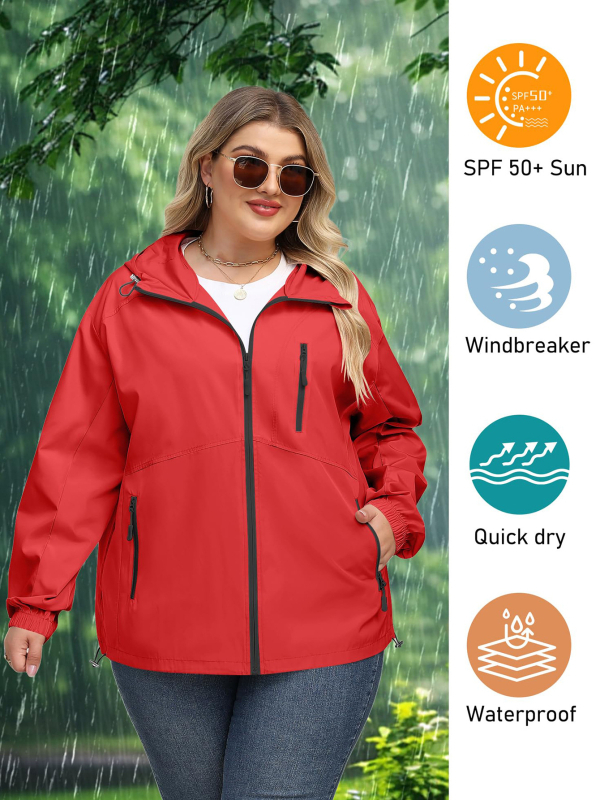 2025 Női vízálló dzseki Slim széldzseki Szélálló dzseki
