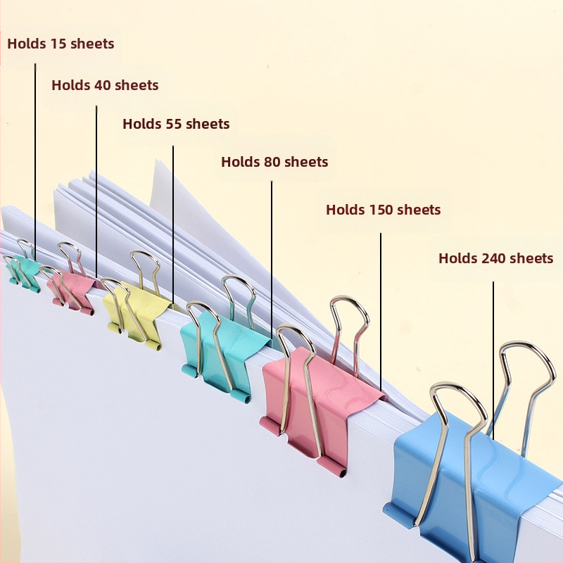 Chenguang канцеларски материали цветна щипка с дълга опашка, голяма тестова щипка 25 мм, малка метална щипка за пилешка опашка, малка щипка