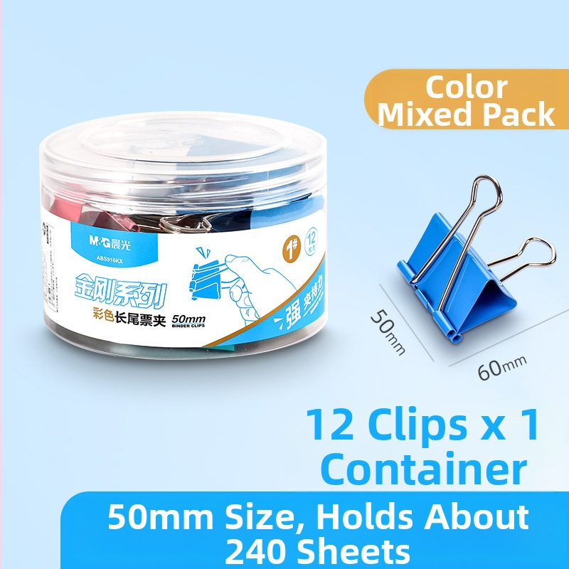 „Chenguang“ kanceliarinių prekių spalvota ilga uodegos segtukas, didelė bandymo sąvaržėlė, 25 mm, maža metalinė vištos uodegos segtukas, maža sąvaržėlė su segtuku