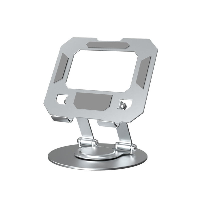 2025 нова плоска скоба за лаптоп, въртяща се сгъваема подложка, висококачествена алуминиева охладителна стойка, въртяща се повдигаща стойка за монитор