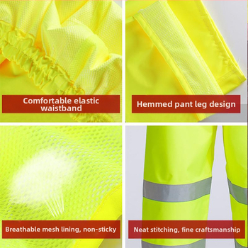 Αδιάβροχο παντελόνι χονδρικής αδιάβροχο παντελόνι αντι-ταραχής αδιάβροχο παντελόνι κοστούμι χοντρό ύφασμα Oxford ανθεκτικό στη φθορά ανακλαστικό ανδρικό παντελόνι ιππασίας κάτω μέρος του σώματος αδιάβροχο