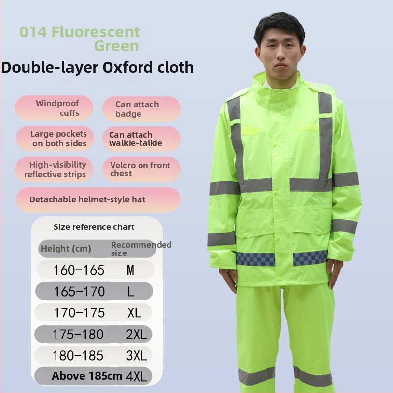 Дъждобрани на едро, анти-бунт дъждобран, дъждобран, костюм, дебел оксфордски плат, устойчив на износване, отразяващи мъжки водоустойчиви панталони за езда на долната част на тялото