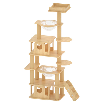Ράφι αναρρίχησης για γάτες, φωλιά για γάτες, δέντρο για γάτες, ενσωματωμένη κάψουλα μεγάλου χώρου, ράφι για γάτες, ράφι για πιάσιμο γάτας, μασίφ ξύλινη κολόνα πιάσιμο γάτας, πλατφόρμα άλματος, είδη για γάτες