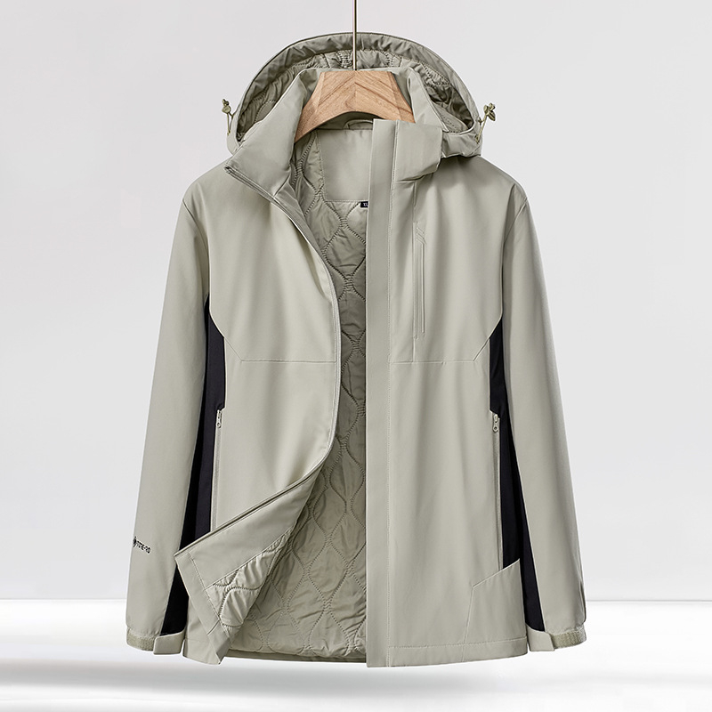 2024 m. naujo stiliaus medvilniniai drabužiai vyrams ir moterims, žieminiai, sustorinti šilti medvilniniai paminkštinti švarkai, vidaus lauko alpinizmo kostiumas, gobtuvas