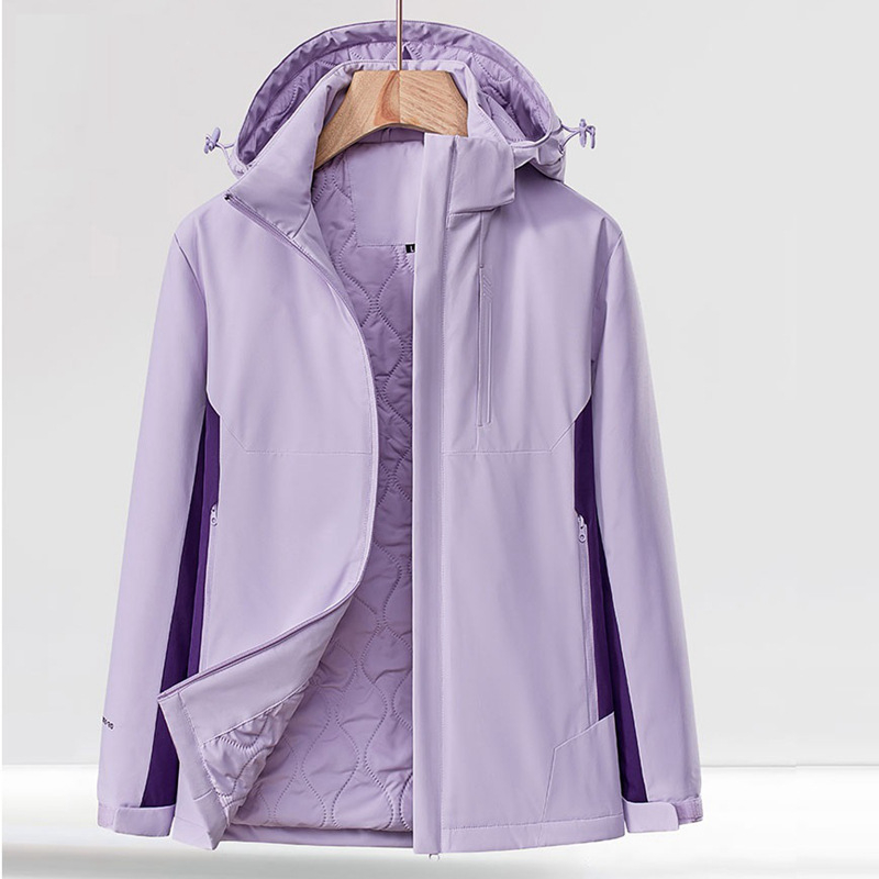 2024 m. naujo stiliaus medvilniniai drabužiai vyrams ir moterims, žieminiai, sustorinti šilti medvilniniai paminkštinti švarkai, vidaus lauko alpinizmo kostiumas, gobtuvas