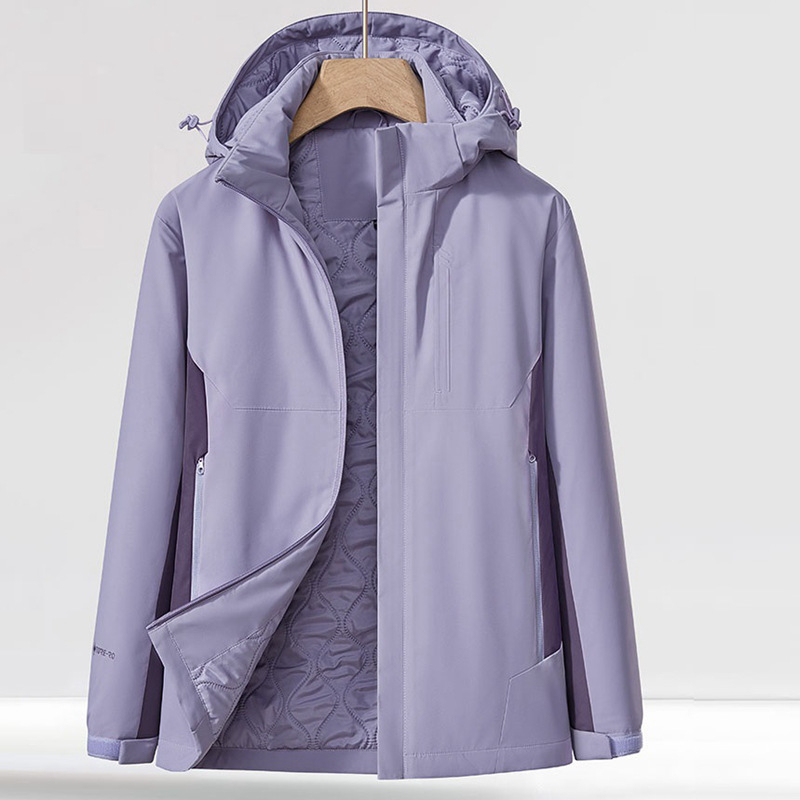 2024 m. naujo stiliaus medvilniniai drabužiai vyrams ir moterims, žieminiai, sustorinti šilti medvilniniai paminkštinti švarkai, vidaus lauko alpinizmo kostiumas, gobtuvas