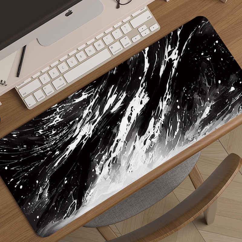 Könnyű, luxus és csúcskategóriás tájképekhez tervezett, túlméretezett e-sport játékhoz való egérpad, kreatív, csúszásmentes, vastagított asztali billentyűzetpad