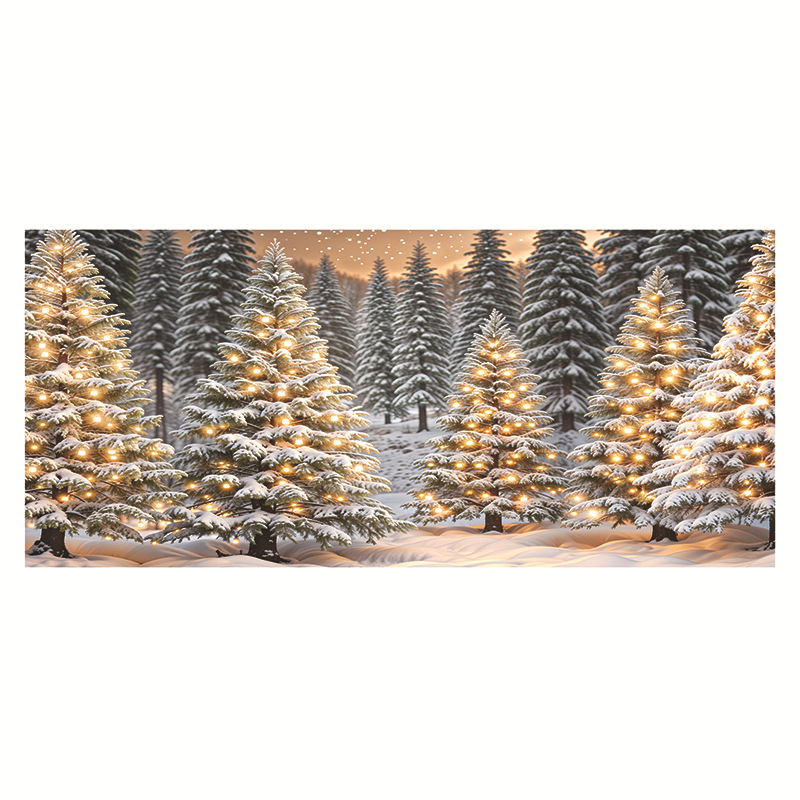 Честита Нова Година Фон Плат Банер Флаг Декорации Банер Аранжировка Тема Парти Атмосфера Сцена Трансгранично