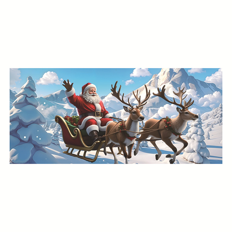 Честита Нова Година Фон Плат Банер Флаг Декорации Банер Аранжировка Тема Парти Атмосфера Сцена Трансгранично