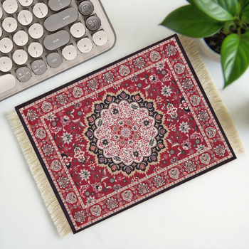 Διασυνοριακό, υψηλής πώλησης, υφαντό mouse pad με φούντες, μικρό Dropshipping, μποέμικο, έθνικ στυλ, αντιολισθητικό, μονωμένο σουβέρ