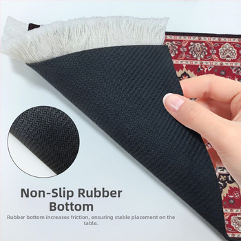 Διασυνοριακό, υψηλής πώλησης, υφαντό mouse pad με φούντες, μικρό Dropshipping, μποέμικο, έθνικ στυλ, αντιολισθητικό, μονωμένο σουβέρ