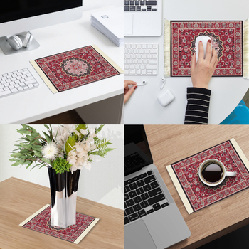 Διασυνοριακό, υψηλής πώλησης, υφαντό mouse pad με φούντες, μικρό Dropshipping, μποέμικο, έθνικ στυλ, αντιολισθητικό, μονωμένο σουβέρ