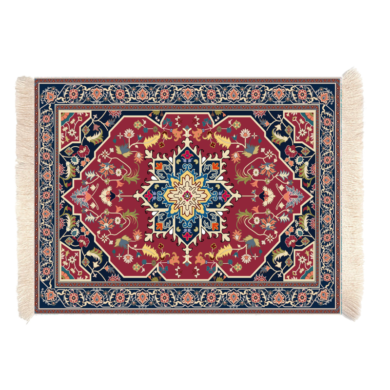 Διασυνοριακό, υψηλής πώλησης, υφαντό mouse pad με φούντες, μικρό Dropshipping, μποέμικο, έθνικ στυλ, αντιολισθητικό, μονωμένο σουβέρ