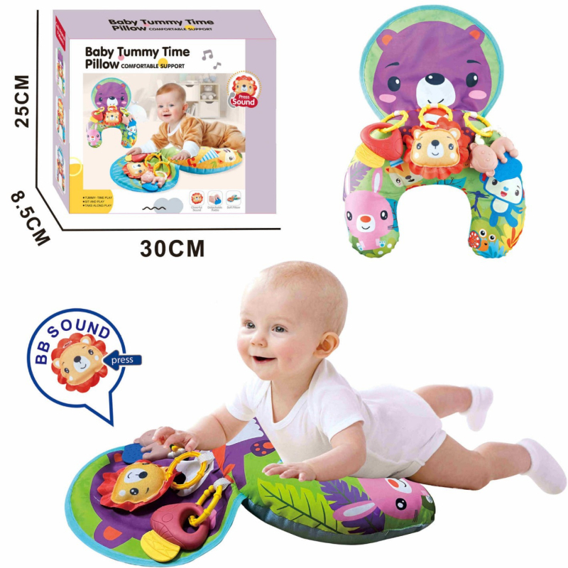 Piiriülene eksport vastsündinule, lamamisõppimise treeningpadi, U-kujuline padi, 3-6 kuu vanune beebi, lamamispadi, roomamispadi, mänguasi