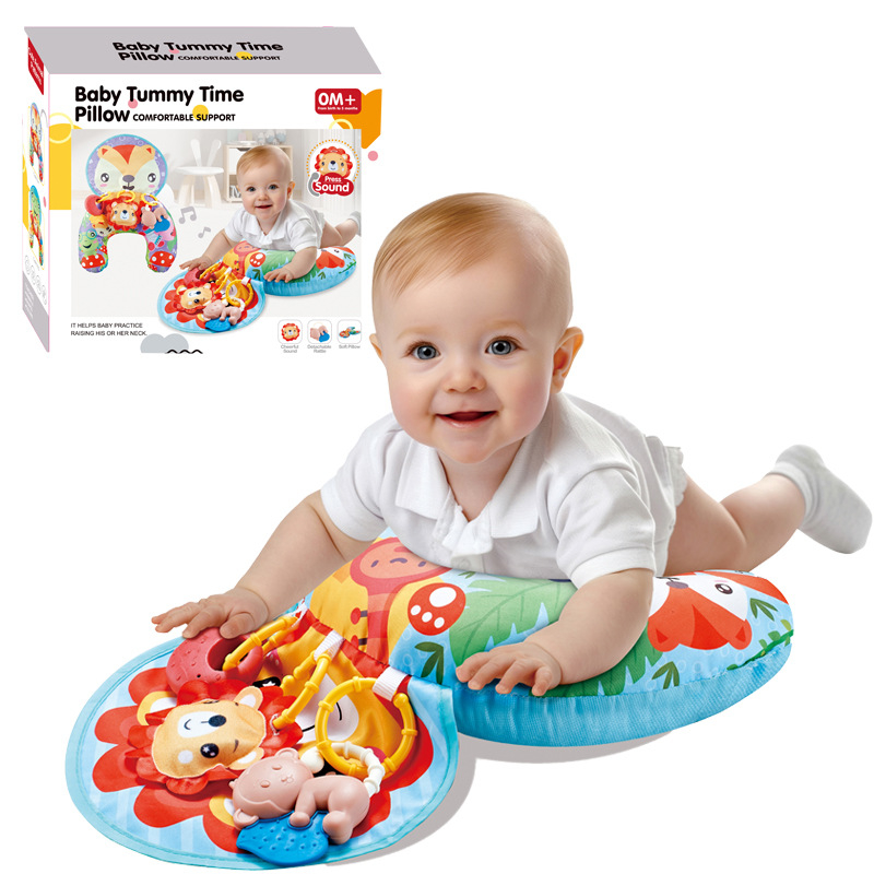 Piiriülene eksport vastsündinule, lamamisõppimise treeningpadi, U-kujuline padi, 3-6 kuu vanune beebi, lamamispadi, roomamispadi, mänguasi