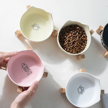 Μπολ για γάτες, μαύρο κεραμικό μπολ για σκύλους, μαύρο μπολ, λεκάνη τροφής για γάτες, μπολ νερού για σκύλους, μπολ νερού για κατοικίδια, αντικραδασμικό