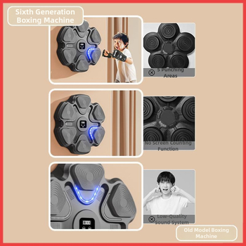 Intelligentne muusikapoksimasinate treener Internet Pidulik reaktsioonisein Sihtmärk Poksisihtmärk Kodu Lapsed mängivad rütmisihtmärki Täiskasvanute treening