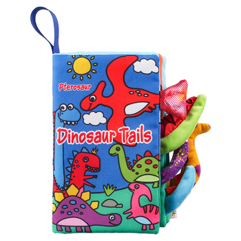 AIPINQI nauja animacinių filmukų gyvūnų uodegos medžiaginė knyga su skambančiu popieriumi, vaikiška žaislinė, atspari ašaroms, kūdikių medžiaginė knyga