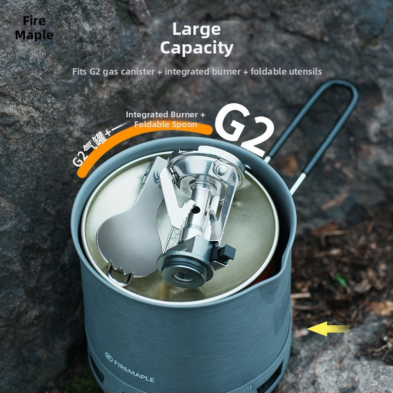 Multifunkčný Green II Hot Single Pot Vonkajší riad Kempovanie Turistika Horolezectvo Riad Varenie Univerzálny hrniec