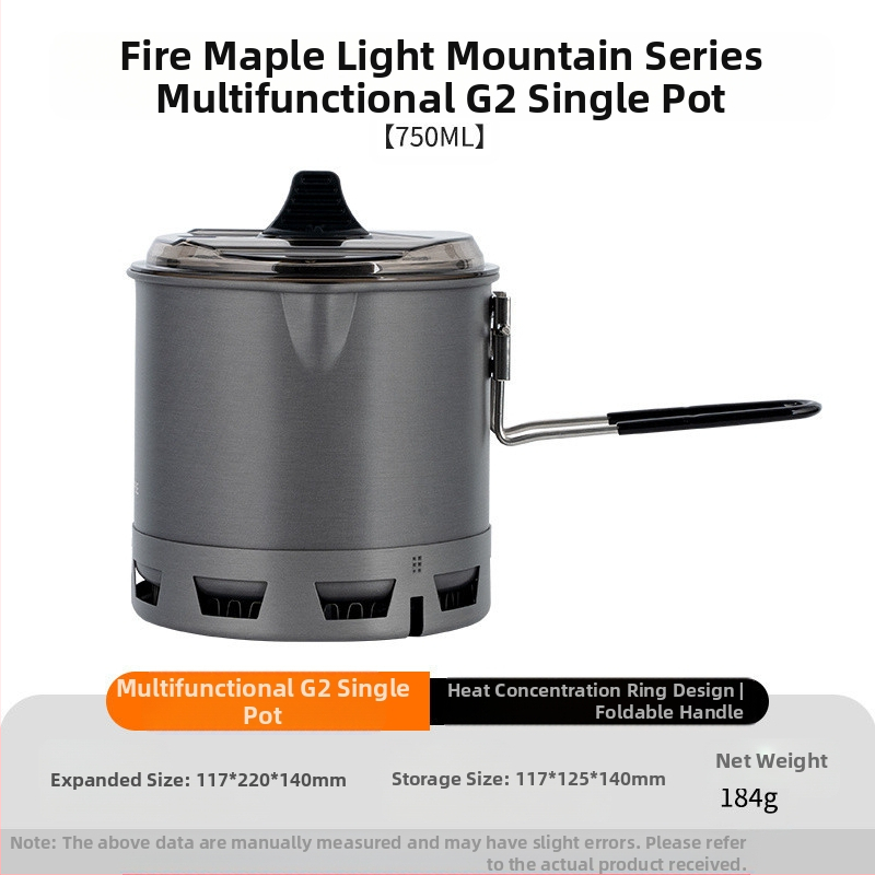 Многофункционален Green II Hot Single Pot съд за готвене на открито, къмпинг, туризъм, катерене, съдове за готвене, универсален съд за готвене