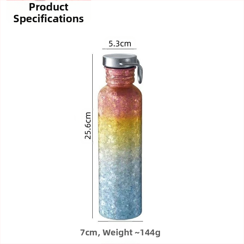 Tīra titāna sporta riteņbraukšanas tējkanna, āra sporta tējkanna, pārnēsājama ceļojumu ūdens krūze, viegla kempinga tējkanna, āmura raksta tējkanna