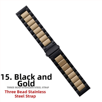 Подходяща за каишка за Apple Watch, каишка за iWatch, каишка за Apple Watch с три мъниста, метална каишка от неръждаема стомана, S10