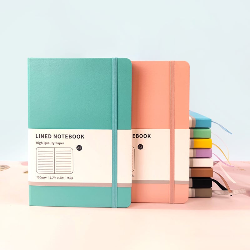 Macaron Color A5 Hardcover Transfrontalier Laptop Business Office Notebook Creative Notebook Simple Dot Matrix