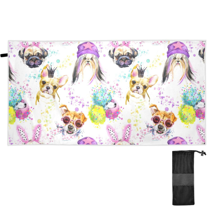 Minkštas kalakuto rankšluostis, paplūdimio rankšluostis, triušio gėlė, vintažinis triušio formos didelis baseino rankšluostis, greitai džiūstantis kelioninis rankšluostis