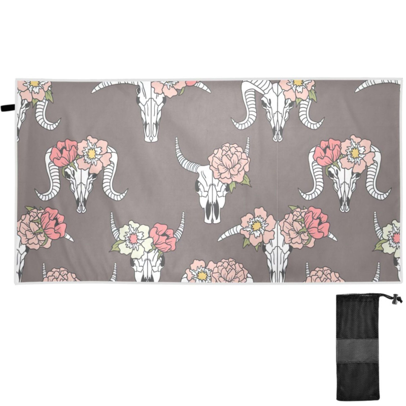 Minkštas kalakuto rankšluostis, paplūdimio rankšluostis, triušio gėlė, vintažinis triušio formos didelis baseino rankšluostis, greitai džiūstantis kelioninis rankšluostis