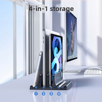 Sülearvuti vertikaalne kronsteini külgmine vertikaalne välise ekraani riputamine soojuse hajumise tugi hoiustamine kohaldatav m