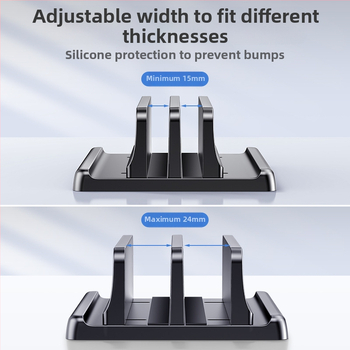 Sülearvuti vertikaalne kronsteini külgmine vertikaalne välise ekraani riputamine soojuse hajumise tugi hoiustamine kohaldatav m