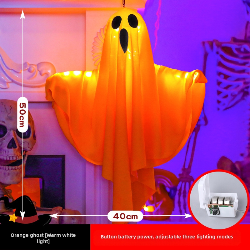 Tarpvalstybiniai „Amazon“ nauji Helovino LED dekoratyviniai šviestuvai, vaiduokliški pakabinami šviestuvai, vaiduokliški festivalio kambario atmosferos šviestuvai