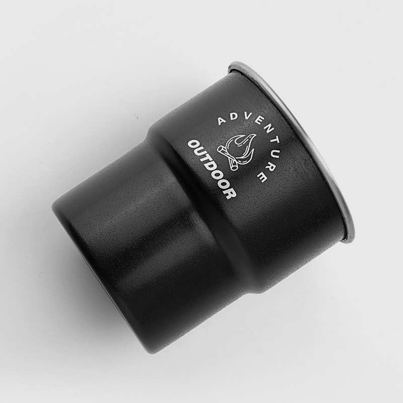 Костюм за къмпинг бирена халба от неръждаема стомана 304, стъпаловидна халба за пикник, барбекю, студена напитка, бирена халба за кафе