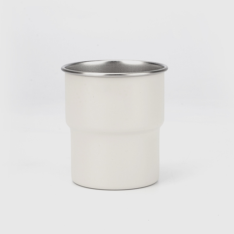 Костюм за къмпинг бирена халба от неръждаема стомана 304, стъпаловидна халба за пикник, барбекю, студена напитка, бирена халба за кафе