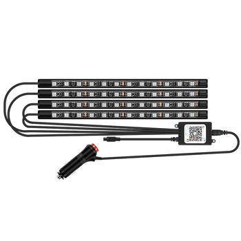 Automašīnas lukturis, automašīnas salona modifikācijas nesaturoša, krāsaina LED gāzes lampa, automašīnas USB zoles salona lampa, mūzikas ritma lampa