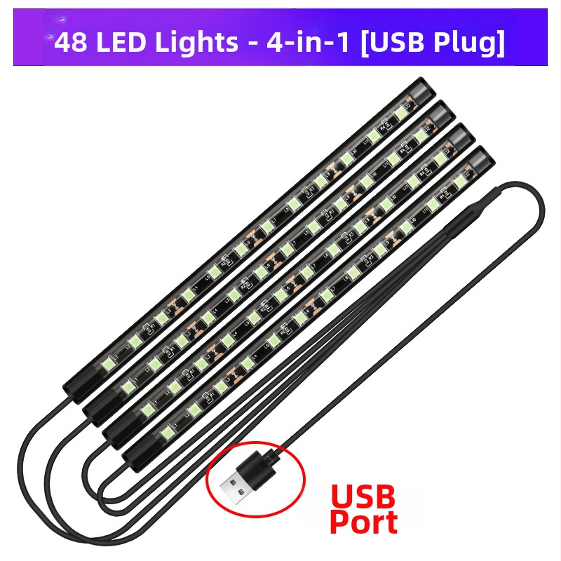 Automašīnas lukturis, automašīnas salona modifikācijas nesaturoša, krāsaina LED gāzes lampa, automašīnas USB zoles salona lampa, mūzikas ritma lampa