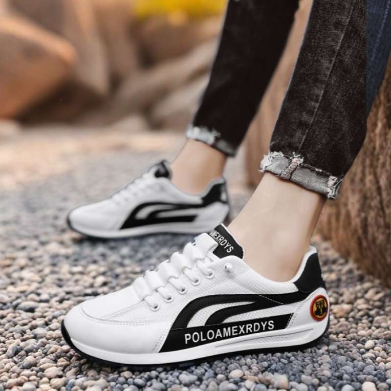 Nauji pavasariniai, aukštos klasės laisvalaikio batai, vasariniai „Forrest Gump“ vyriški batai, minkštapadiai balti sportbačiai, sportiniai „tėčio“ odiniai batai, universalūs madingi batai