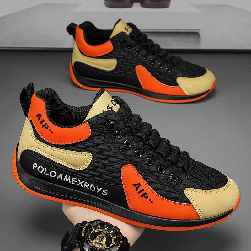 Nauji pavasariniai, aukštos klasės laisvalaikio batai, vasariniai „Forrest Gump“ vyriški batai, minkštapadiai balti sportbačiai, sportiniai „tėčio“ odiniai batai, universalūs madingi batai