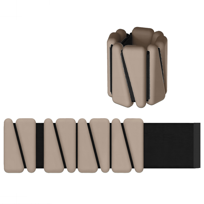 Trikampė vienspalvė „Velcro“ apyrankė rankos jėgos lavinimui, sportui, riešo jėgai, apkrovai reguliuoti, universalus dydis