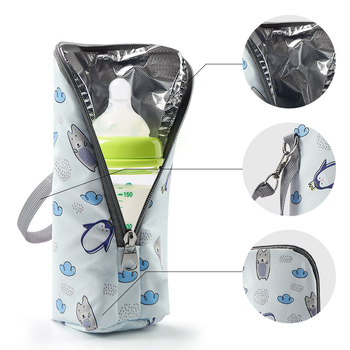 Cpc Kényelmes alumínium fóliából készült bébi hőszigetelt cumisüveg táska Határokon átnyúló, népszerű, kényelmes anyukatáska kiegészítők pelenkázótáska