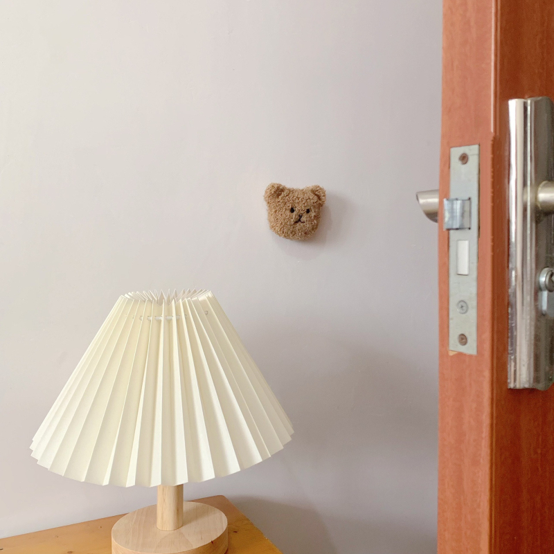 INS korejiešu lāča bērnu istabas durvju aizmugurējā roktura klusinātājs pret sadursmi uzlīme amortizējoša pret sadursmi sienas aizsardzības paklājiņš durvju sargs