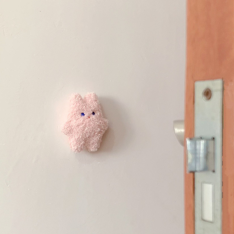 INS korejiešu lāča bērnu istabas durvju aizmugurējā roktura klusinātājs pret sadursmi uzlīme amortizējoša pret sadursmi sienas aizsardzības paklājiņš durvju sargs