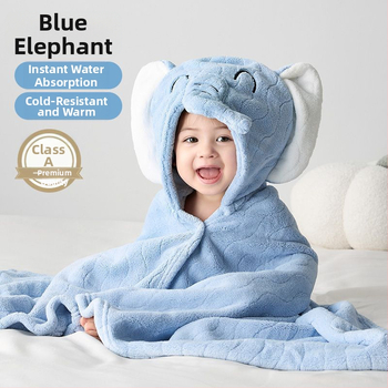 ✅ Детска кърпа за баня за момчета и момичета, носена с качулка, наметало за новородено бебе, бързосъхнеща абсорбираща хавлия за баня