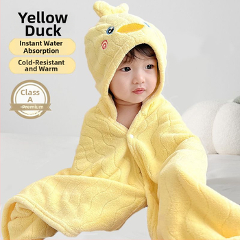 ✅ Детска кърпа за баня за момчета и момичета, носена с качулка, наметало за новородено бебе, бързосъхнеща абсорбираща хавлия за баня