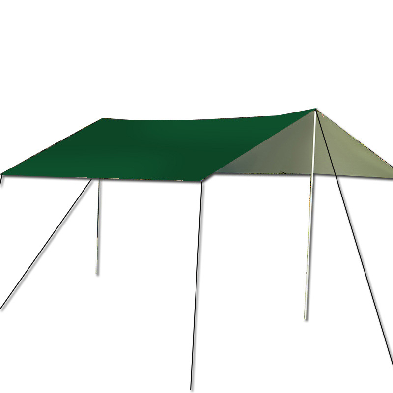 Melna gumijas nojume āra telts saules aizsargs saules aizsarga audums sabiezināts lietus necaurlaidīgs Oksfordas audums kempingam 6-20 cilvēkiem daudzfunkcionāls nojumes audums