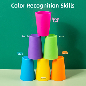 Bērnu sacensību kauss Ātri pagatavojama kausa bērnudārzs Agrīnās izglītības intelekts Krāsu izziņa Vecāku un bērnu interaktīvas galda spēles rotaļlietas Pārrobežu