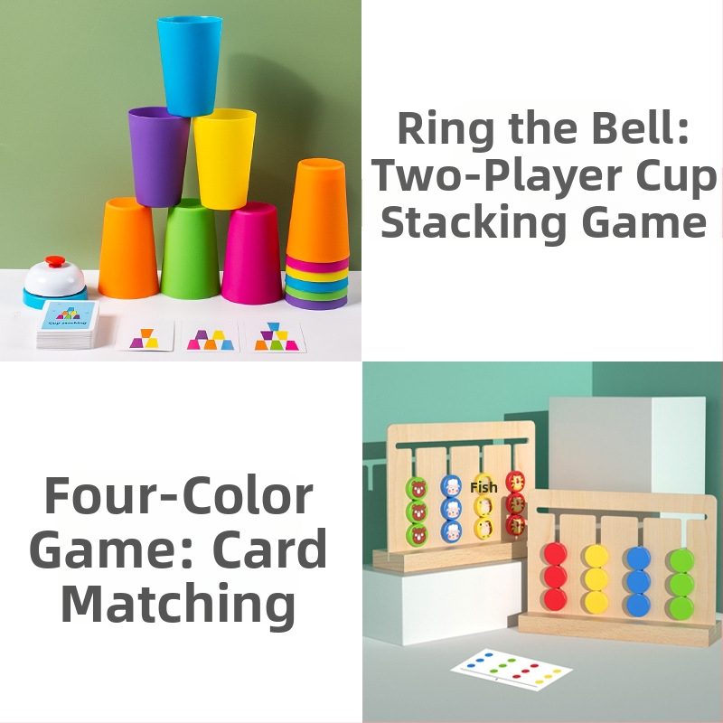 Bērnu sacensību kauss Ātri pagatavojama kausa bērnudārzs Agrīnās izglītības intelekts Krāsu izziņa Vecāku un bērnu interaktīvas galda spēles rotaļlietas Pārrobežu