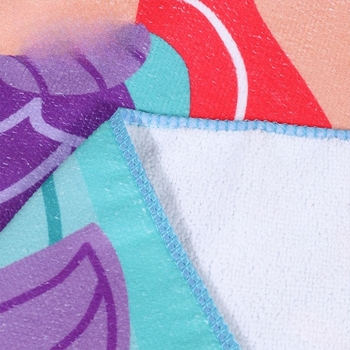 Individualus vaikiškas vonios rankšluostis su chalatu, minkštas, greitai džiūstantis, animacinių filmukų atspausdintas mikropluošto gobtuvas su gobtuvu ir paplūdimio rankšluostis