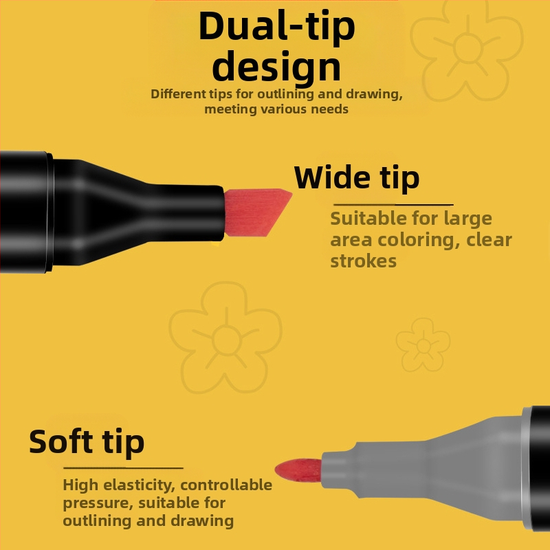 Търговия на едро с детски маркер за рисуване с 48 цвята, двойна глава, специални инструменти за рисуване, цветни химикалки, директна доставка от производителите